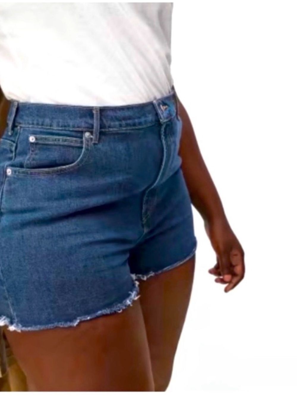 Everlaneโthe way light Blue High-Rise Denim Shorts